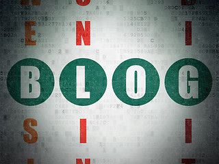 Image showing Web development concept: Blog in Crossword Puzzle