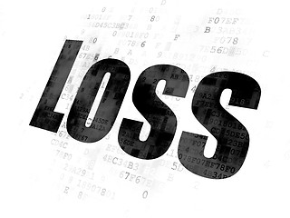 Image showing Business concept: Loss on Digital background