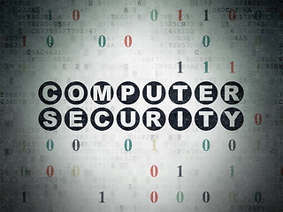 Image showing Safety concept: Computer Security on Digital Data Paper background