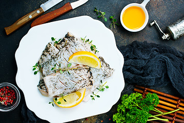 Image showing raw fish fillet