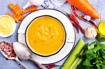 Image showing carrot soup