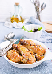 Image showing baked chicken legs