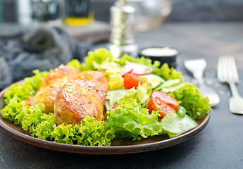 Image showing fried chicken breast