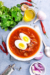 Image showing beet soup