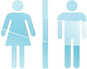 Image showing Toilet symbol illustration