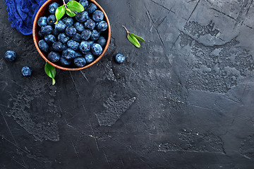 Image showing fresh blueberry