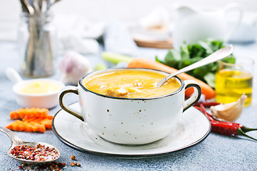 Image showing carrot soup