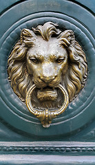 Image showing Doorknocker with head of Lion