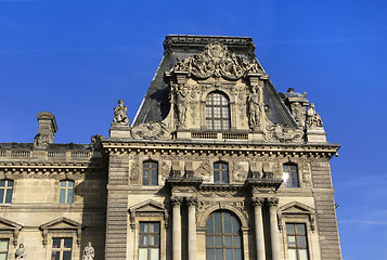 Image showing Facade of the royal Louvre palace