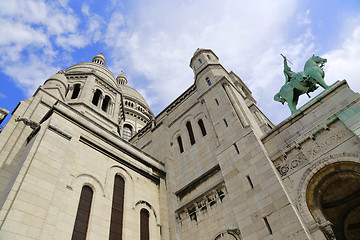 Image showing Angle view of Basilica Sacre Coeur, Paris, France