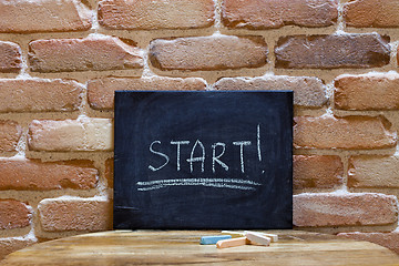 Image showing Black board with the word 