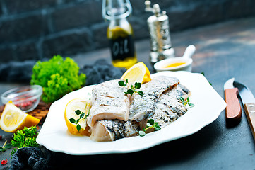 Image showing raw fish fillet