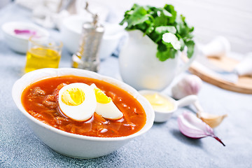 Image showing beet soup