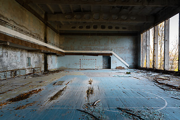 Image showing Abandoned Sport Hall in Pripyat Chernobyl