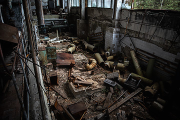 Image showing Abandoned room in factory at Chernobyl