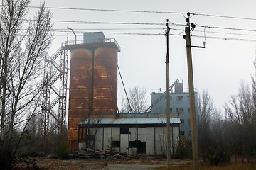 Image showing Abandoned cement factory near Chernobyl Nuclear Power Plant