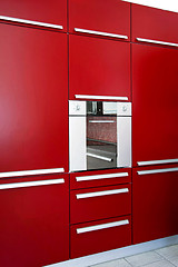 Image showing Red oven