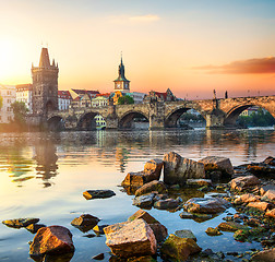 Image showing Charles Bridge in Prague