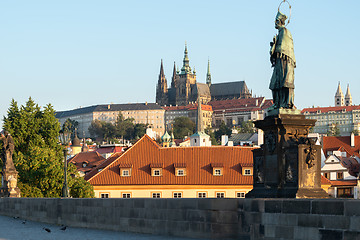 Image showing Castle and Charles Bridge