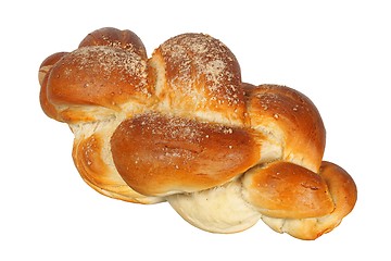 Image showing Challah bun on white