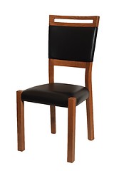 Image showing Wooden chair on white