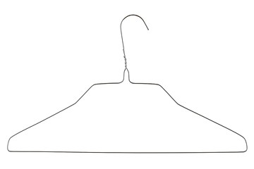 Image showing Wire coat hanger