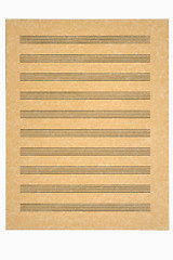 Image showing Blank Music Sheet, Parchment Paper