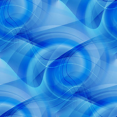 Image showing Blue abstract seamless background