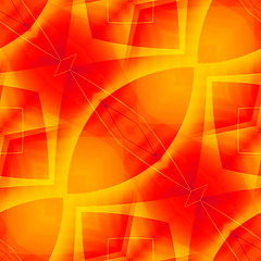 Image showing Red- yellow abstract seamless background