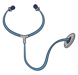 Image showing stethoscope medical device vector or color illustration