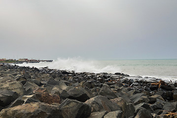 Image showing Storm on the sea