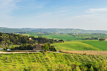 Image showing Beautiful spring landscape in Tuscany