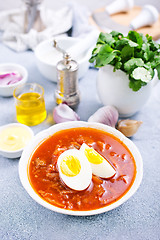 Image showing beet soup