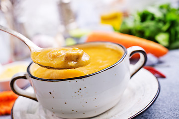 Image showing carrot soup