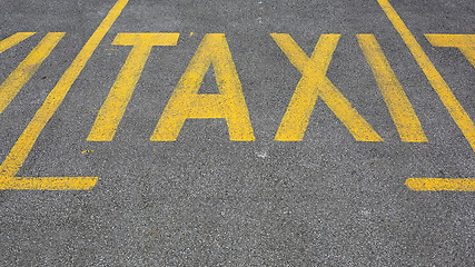 Image showing Taxi Parking