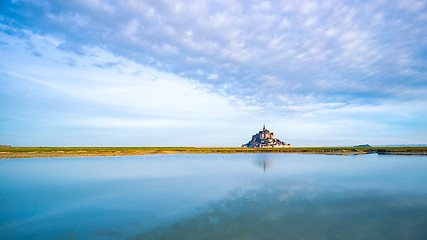 Image showing Mont-Saint-Michel at dawn