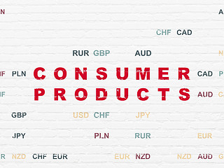 Image showing Business concept: Consumer Products on wall background