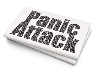 Image showing Health concept: Panic Attack on Blank Newspaper background