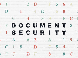 Image showing Security concept: Document Security on wall background