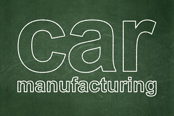 Image showing Industry concept: Car Manufacturing on chalkboard background