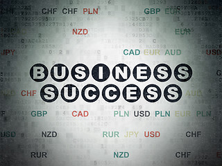 Image showing Finance concept: Business Success on Digital Data Paper background