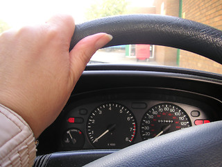 Image showing driving a car