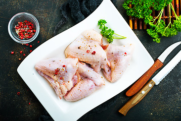 Image showing raw chicken wings