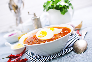 Image showing beet soup