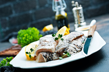 Image showing raw fish fillet