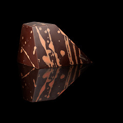 Image showing chocolate candy on black background