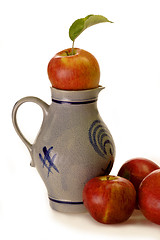 Image showing Apples with Jug