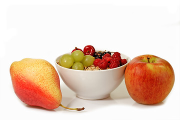 Image showing Granola with Fruits