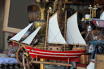 Image showing Model Sailing Ship