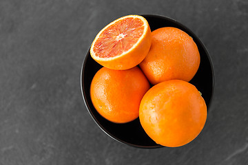 Image showing close up of fresh juicy blood oranges